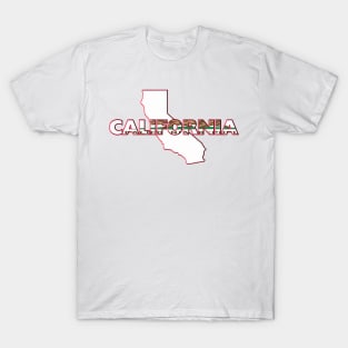 California Colored State Letters T-Shirt